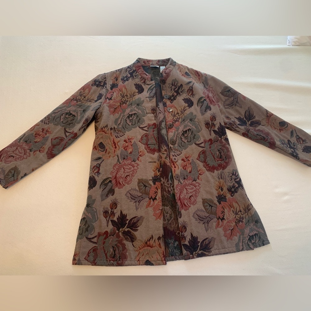 Chico’s Brocade Floral Jacket
